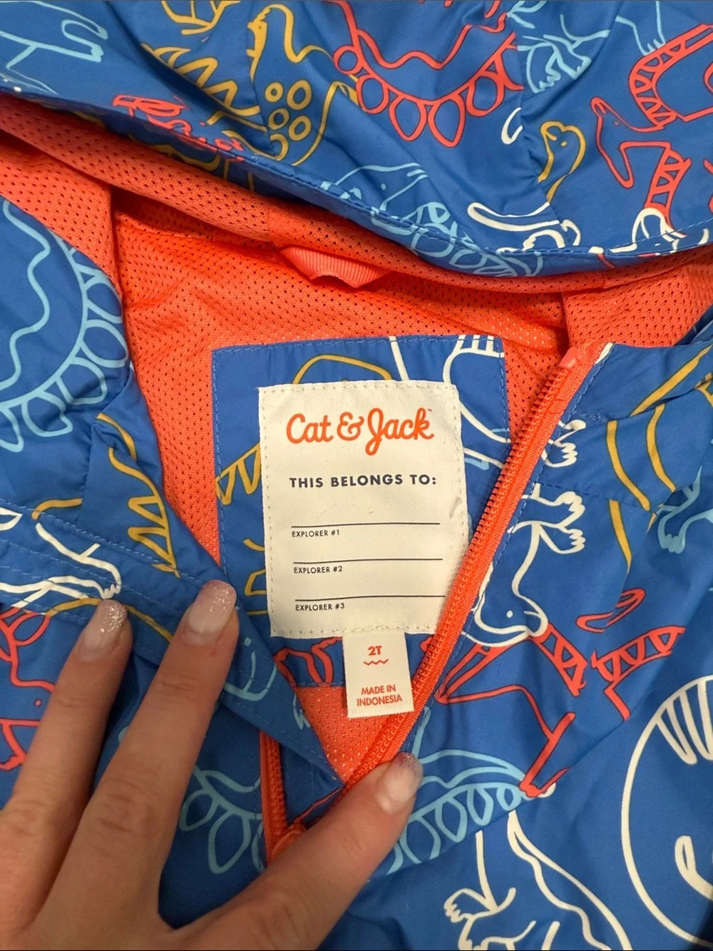 Cat and jack boys rain jacket size 2t